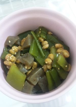 茎わかめと納豆のネバネバ和え-レシピのメイン写真