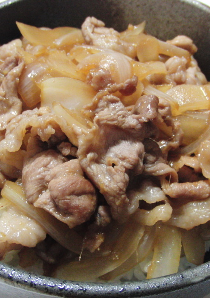 早い☆安い☆うまい☆しょうが焼き風豚丼-レシピのメイン写真
