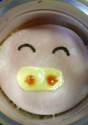 パパ弁：『ぶた』-レシピのメイン写真