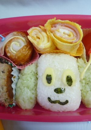 キャラ弁：いないいないばぁ『わんわん』-レシピのメイン写真