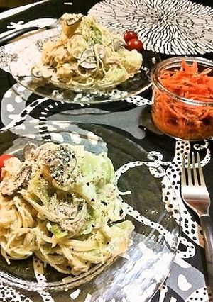 スモークツナで！豆乳カルボナーラ-レシピのメイン写真