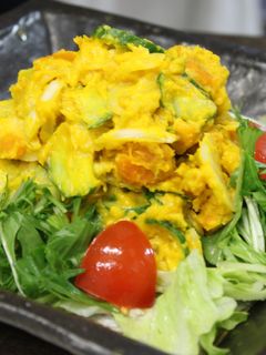 ヘルシーなかぼちゃサラダ-レシピのメイン写真