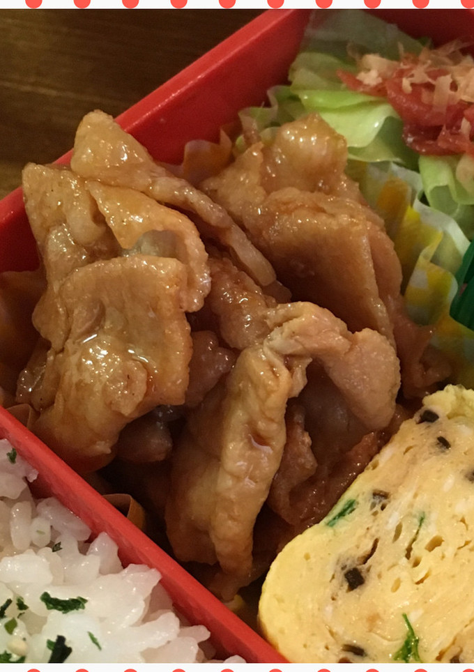 おべんとうのおかずに簡単生姜焼き-レシピのメイン写真