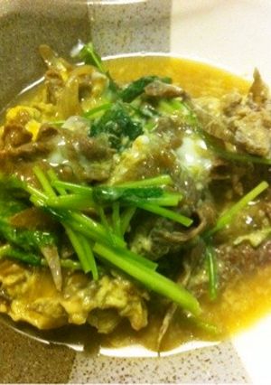 牛肉とごぼうの柳川風-レシピのメイン写真