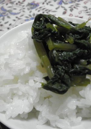 ストレス解消！？ワサビの葉の甘醤油漬け-レシピのメイン写真
