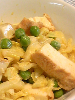 カレー風味☆厚揚げと春キャベツサラダ-レシピのメイン写真