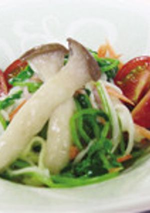 豆苗と五色そうめんの爽やかサラダ-レシピのメイン写真