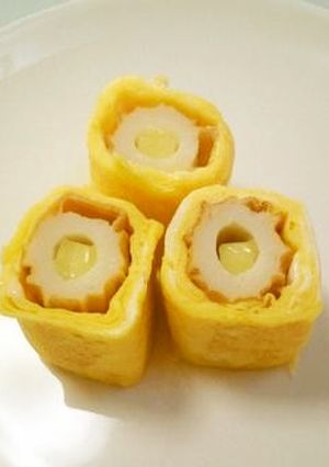 お弁当に♪チーちくの卵巻き-レシピのメイン写真