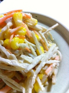 超簡単..5分..丼で作る.ごぼうサラダ-レシピのメイン写真