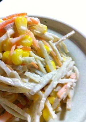 超簡単..5分..丼で作る.ごぼうサラダ-レシピのメイン写真