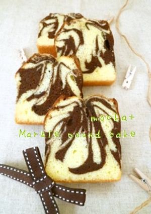 マーブルパウンドケーキ-レシピのメイン写真