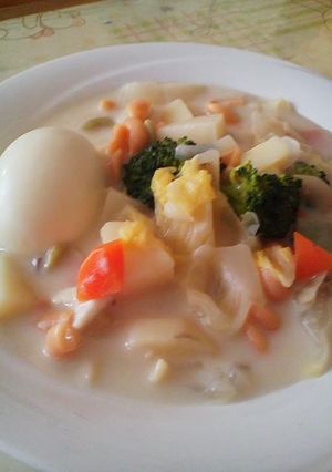 野菜たっぷりホワイトシチュー♡-レシピのメイン写真