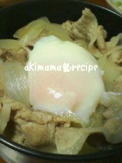 簡単温たま豚丼♪牛丼 幼児にも-レシピのメイン写真