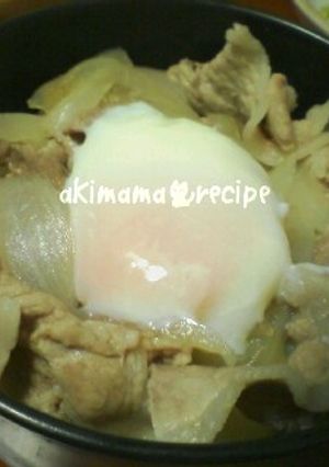 簡単温たま豚丼♪牛丼 幼児にも-レシピのメイン写真