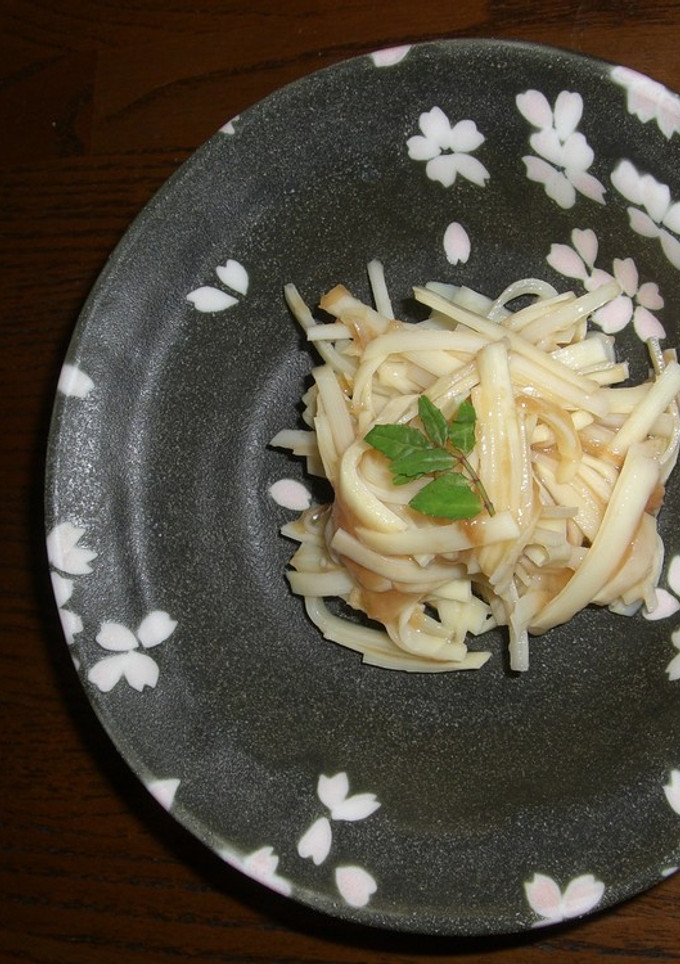 筍の姫皮梅肉和え-レシピのメイン写真