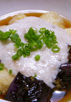 新食感！なすと豆腐のネバつるっ♪揚げ浸し-レシピのメイン写真