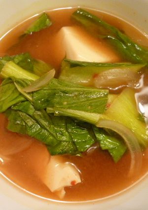 超簡単！青梗菜たっぷりキムチスープ-レシピのメイン写真