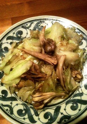 春キャベツと舞茸のオリーブオイル焼き-レシピのメイン写真