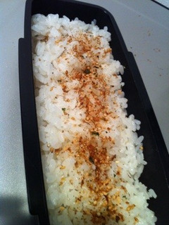 お弁当のふりかけ重ねご飯♥♥-レシピのメイン写真