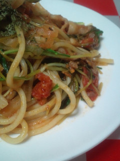 トマトと水菜のパスタ-レシピのメイン写真