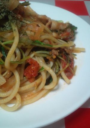 トマトと水菜のパスタ-レシピのメイン写真