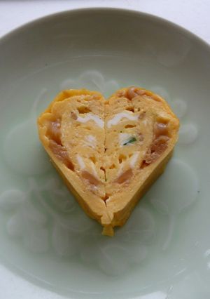 ラブリーハート卵☆キャラ弁おかずに♪-レシピのメイン写真