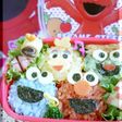 簡単キャラ弁☆カップでセサミファミリー♪