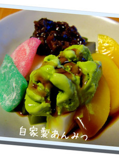 あんみつ☆.。.:*・゚ぎゅうひも手作り-レシピのメイン写真