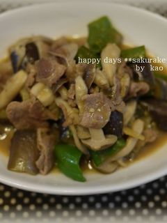 茄子と豚肉の香り味噌炒め-レシピのメイン写真