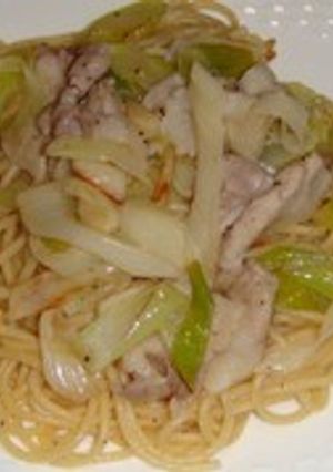 ネギ豚de和風パスタ-レシピのメイン写真