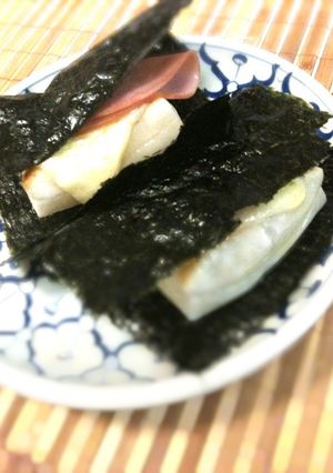 朝ごはんに✩チーズとハムの磯辺巻き-レシピのメイン写真