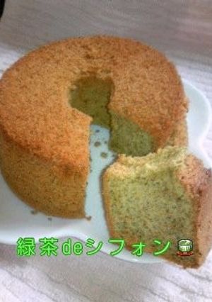 緑茶deミニシフォンケーキ♪-レシピのメイン写真