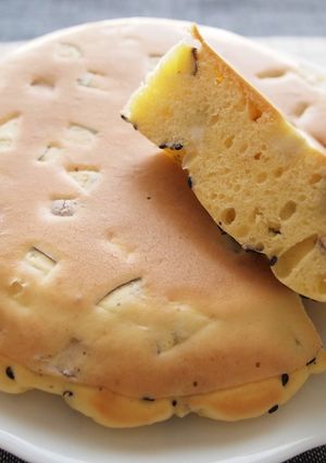**▽・エ・▽ ワンコ用おさつケーキ**-レシピのメイン写真
