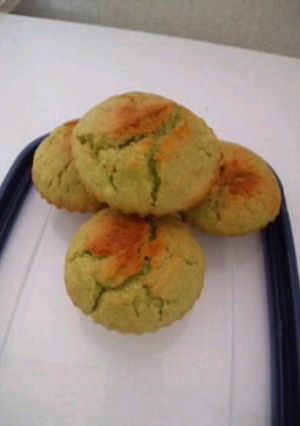 [残る茎部分]緑のマフィン-レシピのメイン写真