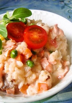 炊飯器任せ♪時短トマトチーズリゾット-レシピのメイン写真
