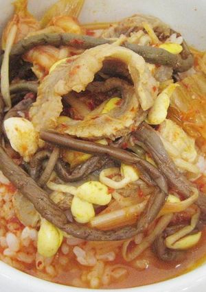 【辛口牛すじクッパ（雑炊）】の作り方-レシピのメイン写真