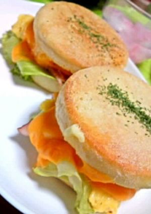 朝ﾏｯｸょり美味しぃ簡単朝食ﾏﾌｨﾝ-レシピのメイン写真