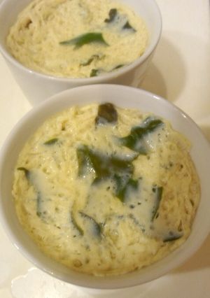 レンジで♪ワカメのあんかけ茶碗蒸し-レシピのメイン写真