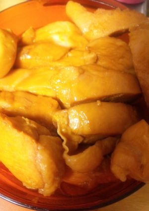 鶏肉のマンゴー梅酒煮-レシピのメイン写真