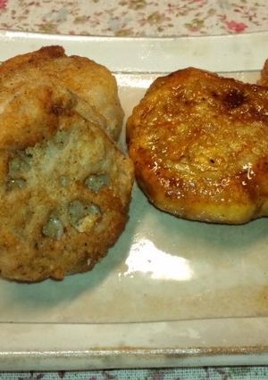 レンコンの鶏肉詰め【塩味・照り焼き味】-レシピのメイン写真