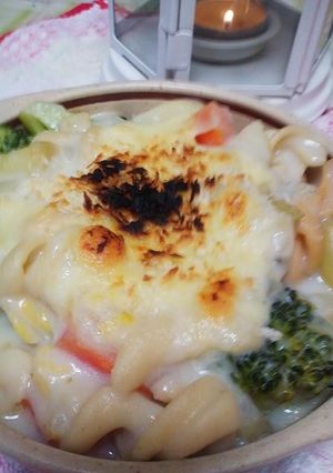 残り物のシチューinスパゲッティ-レシピのメイン写真