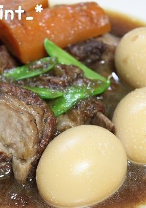 圧力鍋◎スペアリブの黒糖風味煮-レシピのメイン写真