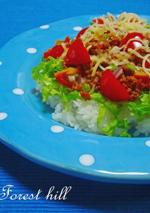 【チリパウダーで本格的!】タコライス-レシピのメイン写真