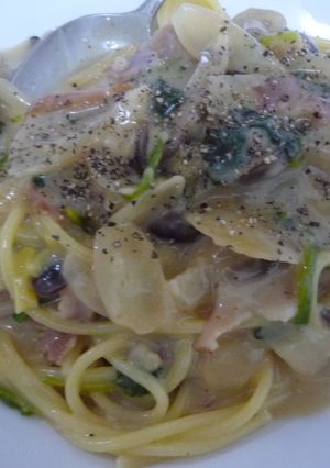 生クリームなしde濃厚クリームパスタ-レシピのメイン写真