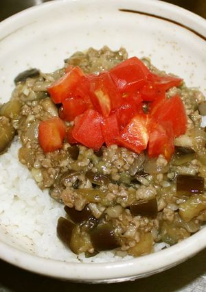 なすトマト丼-レシピのメイン写真
