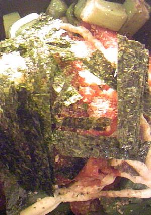 キムチとトマトとオクラの焼肉タレマヨ和え-レシピのメイン写真