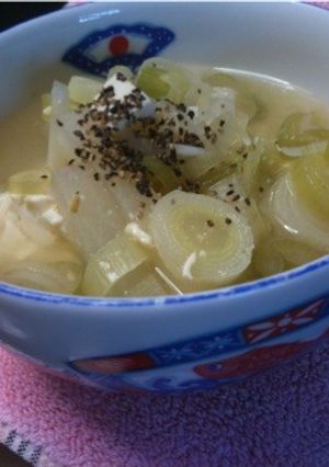 みそ汁に…あらびきこしょぉ〜-レシピのメイン写真