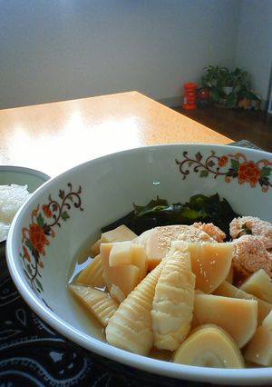 ☆春の味☆たけのことタラコの煮物-レシピのメイン写真
