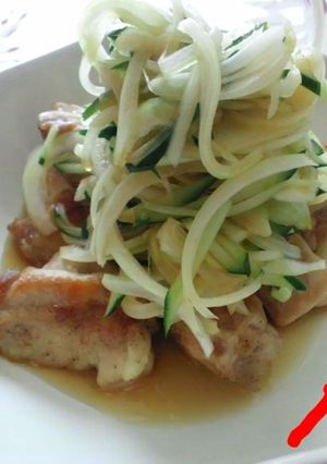 鶏肉のさっぱりオニオンドレッシングのせ-レシピのメイン写真