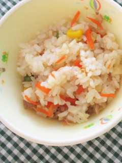 【幼児食】ツナの炊き込みご飯-レシピのメイン写真